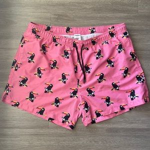Happy Socks Mens Toucan Trunks XXL